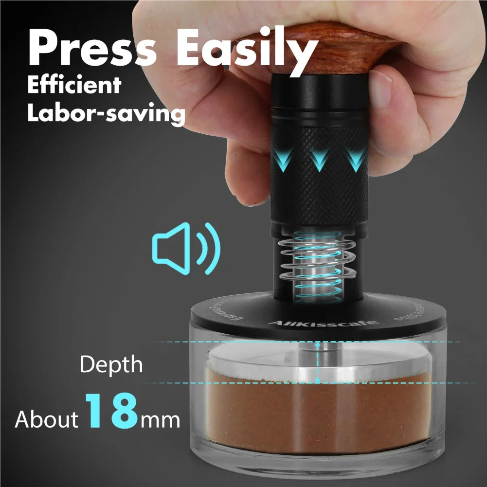VIBE 30lb Spring Coffee Tamper 51/53.3/58.5mm for Breville