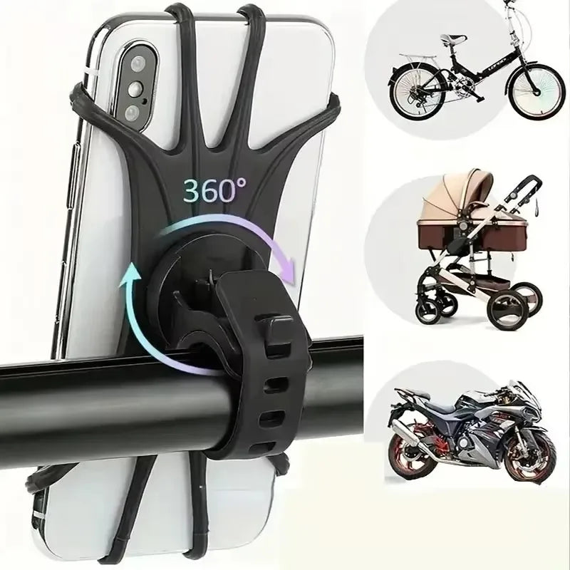 360° Rotatable Bike & Motorcycle Phone Mount Holder