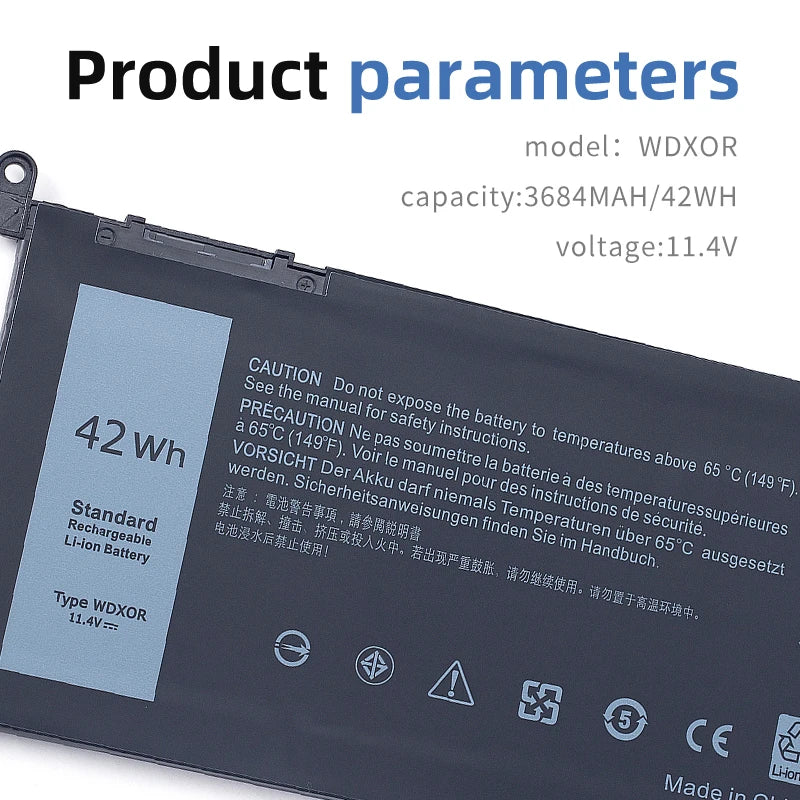 SUOZHAN WDXOR Battery for Dell Inspiron 15 7560 5567 5568 7460