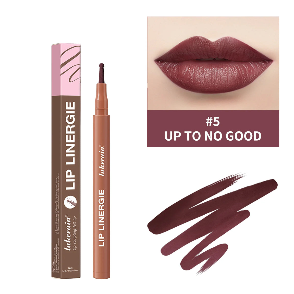 Waterproof Lip Liner Stain – 8 Colors, Long-Lasting No-Bleed