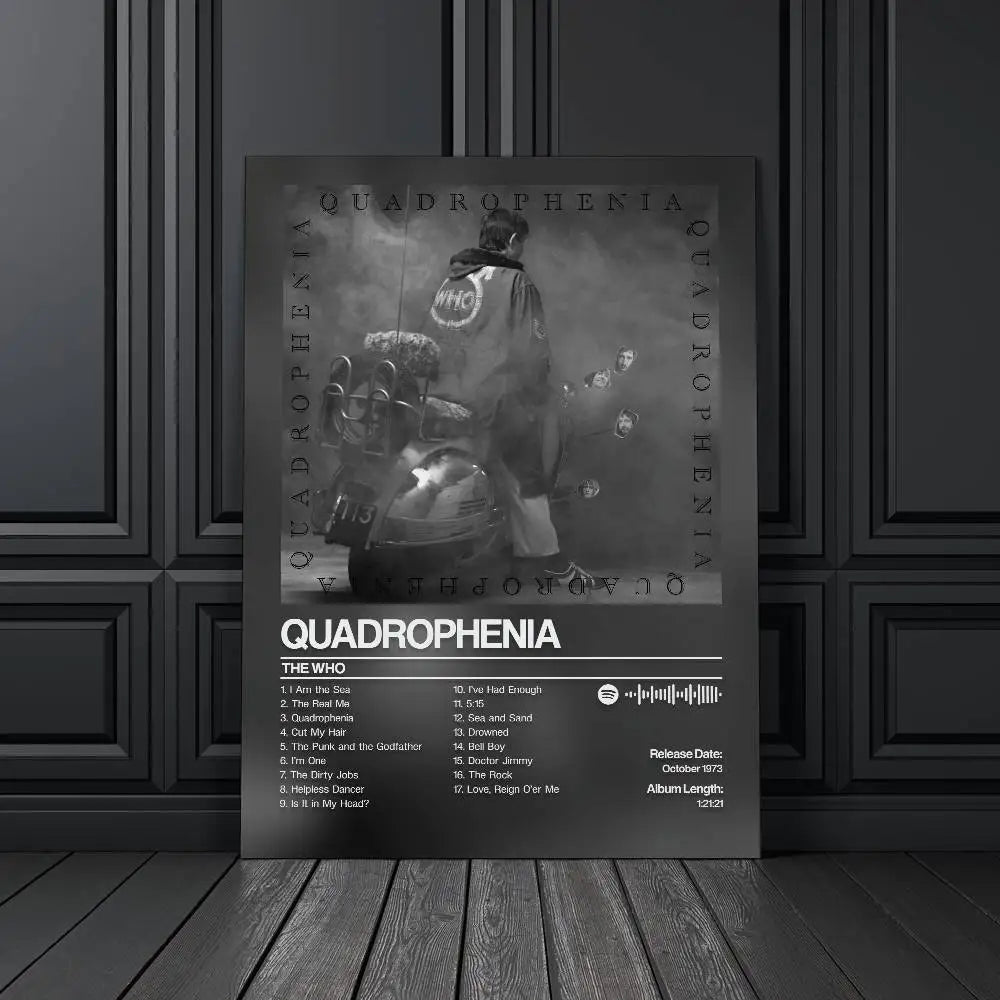 Quadrophenia The Who Art Poster – Self-Adhesive Waterproof