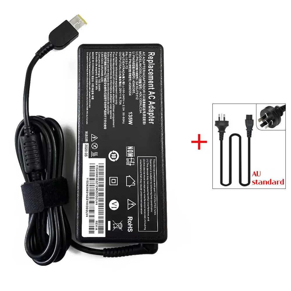 135W Lenovo Legion Y520 Y530 Y7000P Laptop Charger AC Adapter