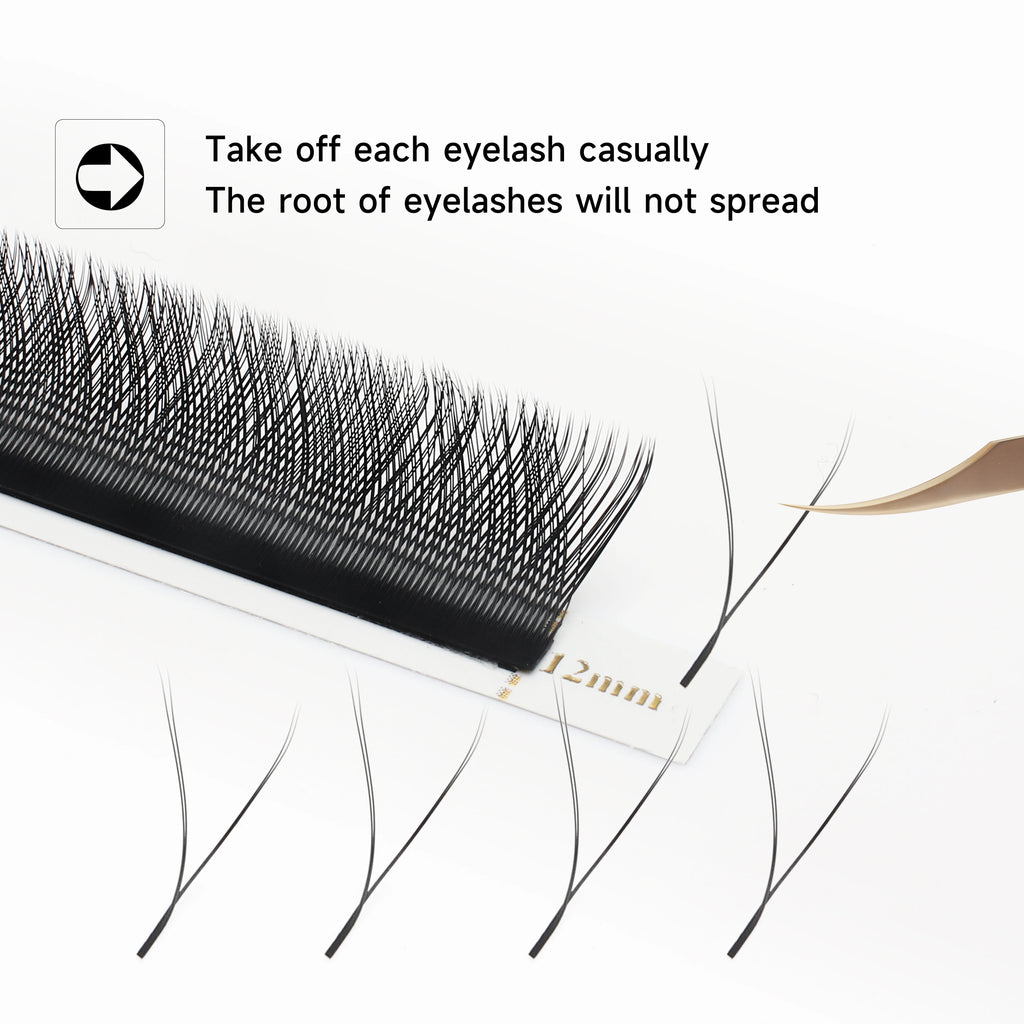 XIUSUZAKI W Bloom Premade Fan Lash Extensions 2D–8D YY