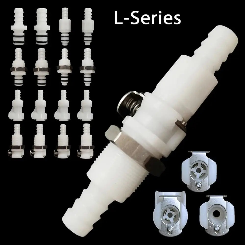 L-Series Quick Disconnect Hose Fitting Valved Coupler 5/16 3/8