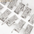 100-Pack Stainless Steel Curtain Clips with Hooks – Silver