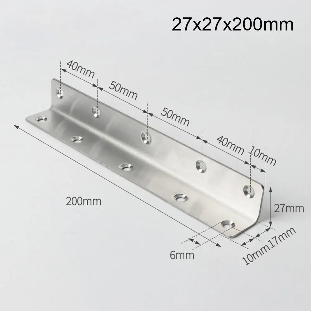 Stainless Steel 90° L-Shape Corner Brackets – Furniture Hardware