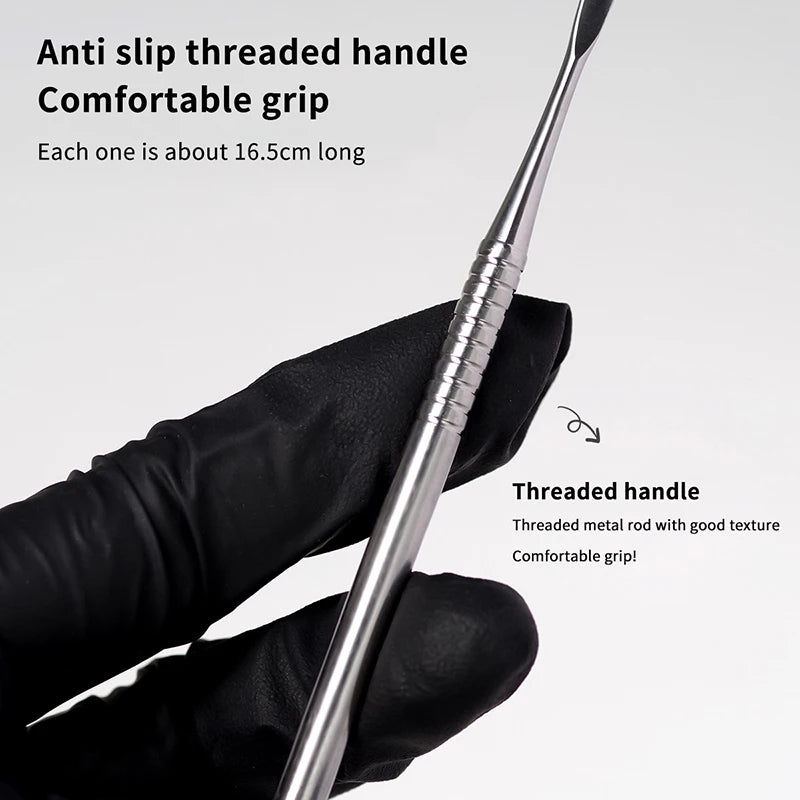 Double-Headed Metal Nail Carving Rod & Gel Removal Tool