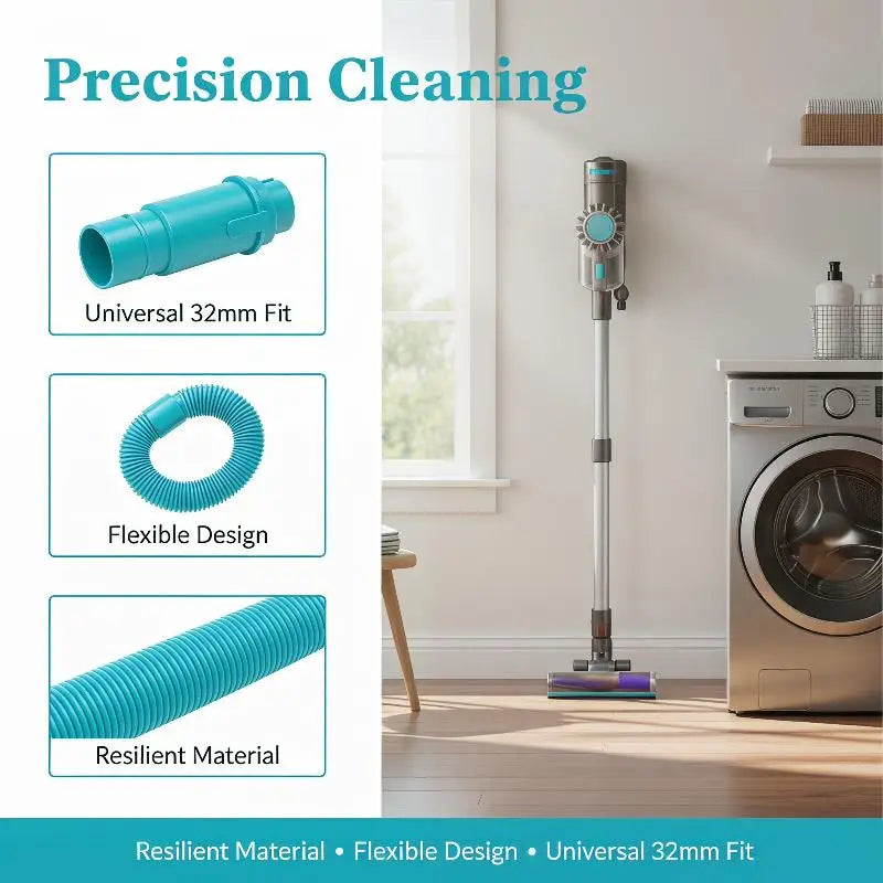 Flexible Vacuum Crevice Tool – Universal Long Reach Kit