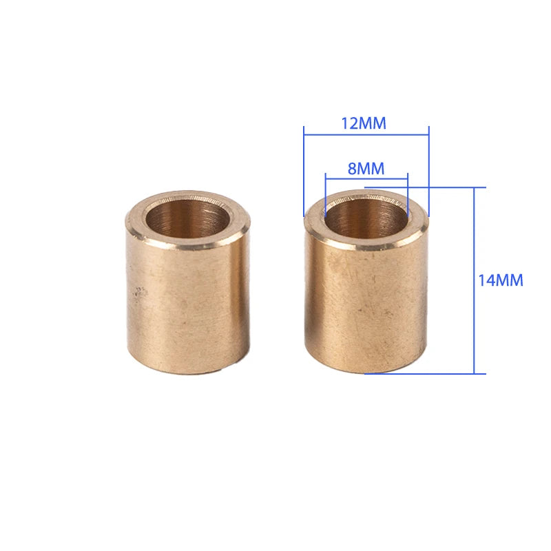 12x8x14mm Copper Bearing Sleeve Shaft Ring – Bread Machine Part