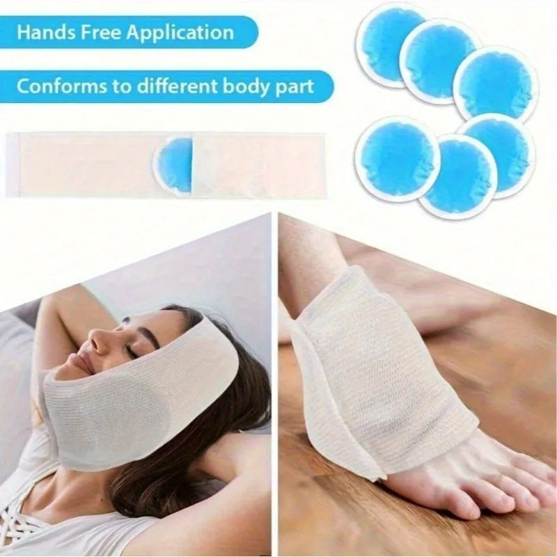 Reusable Round Gel Ice Packs – Hot & Cold Compress 2/4 Pack