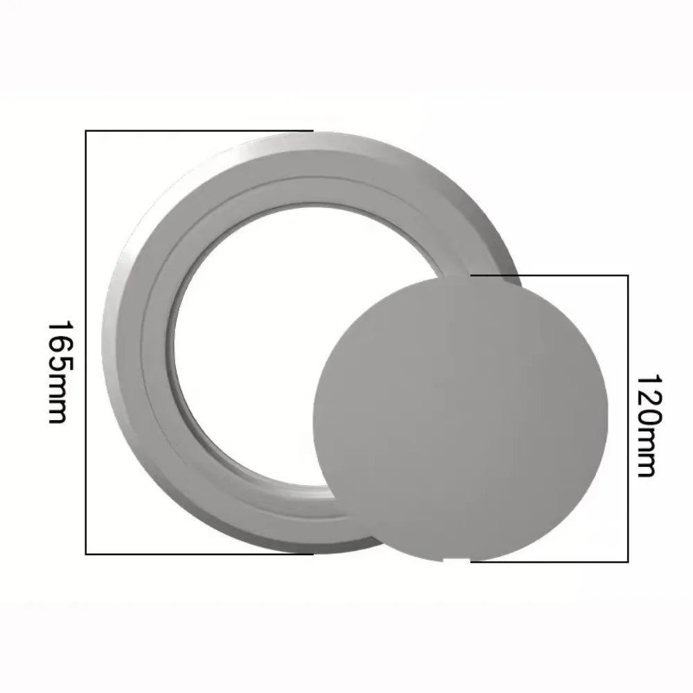 Round PVC Access Panel Self-Adhesive Wall Hole Cover | 5 Sizes