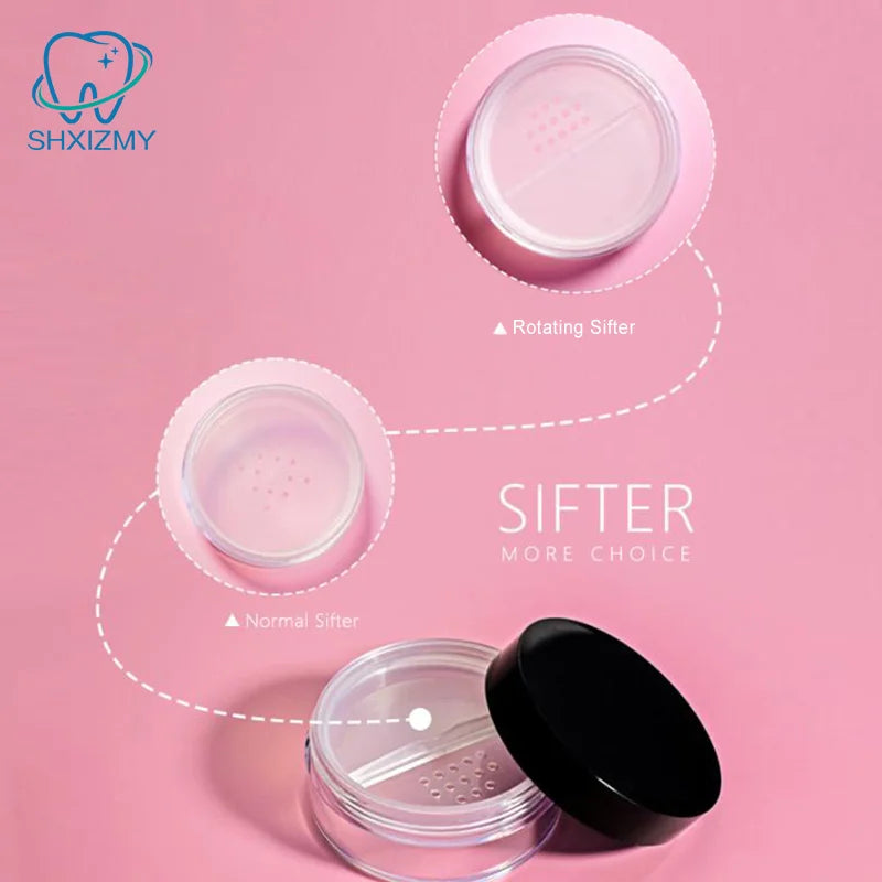 Empty Loose Powder Jar with Rotating Sifter 5/10/20/30g