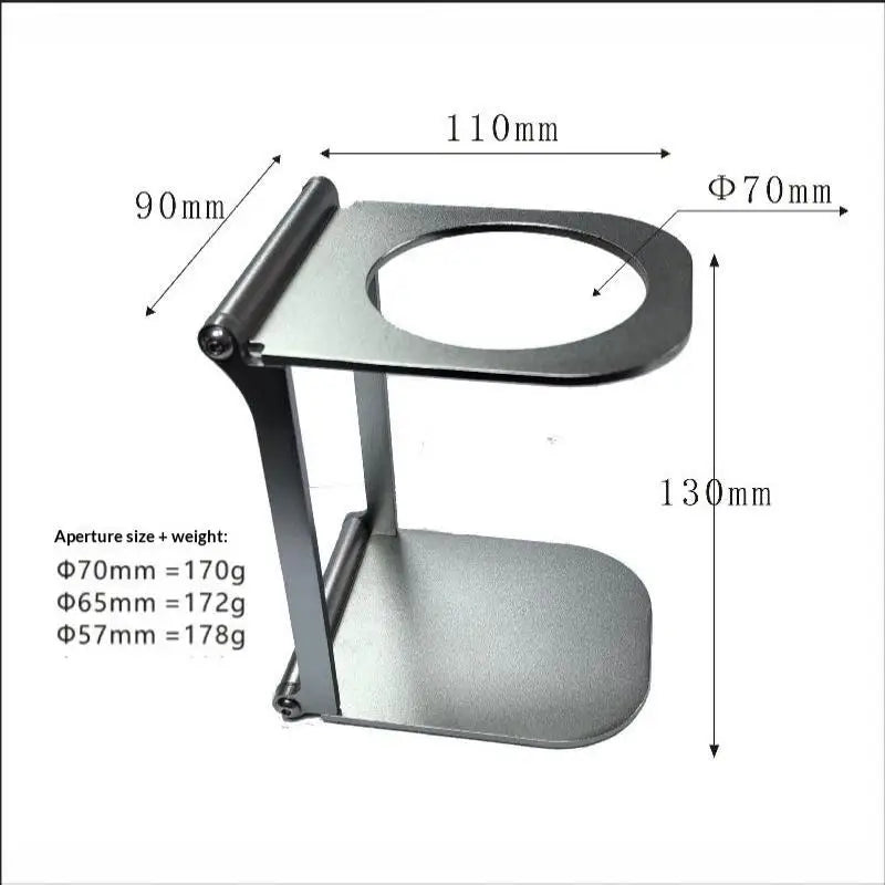 Foldable Pour Over Coffee Dripper Stand | Portable Aluminum