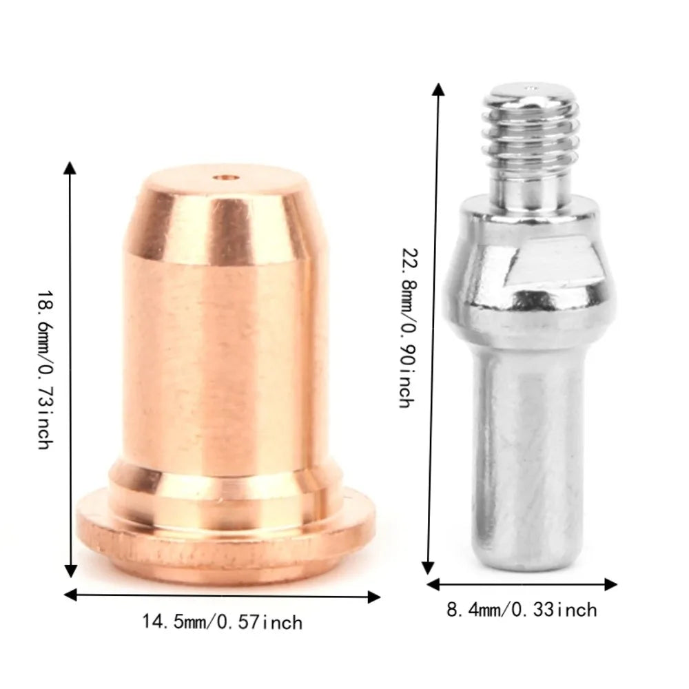 PT60 Plasma Electrode & Nozzle Tip Kit 20Pc 30A–60A
