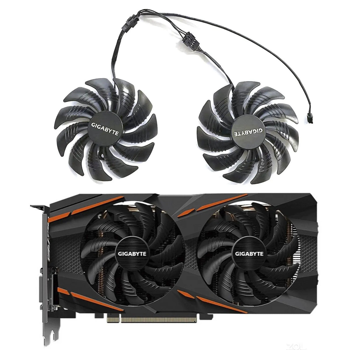 88mm GPU Fan T129215SU 4-Pin for Gigabyte RX 470/480/570/580/590