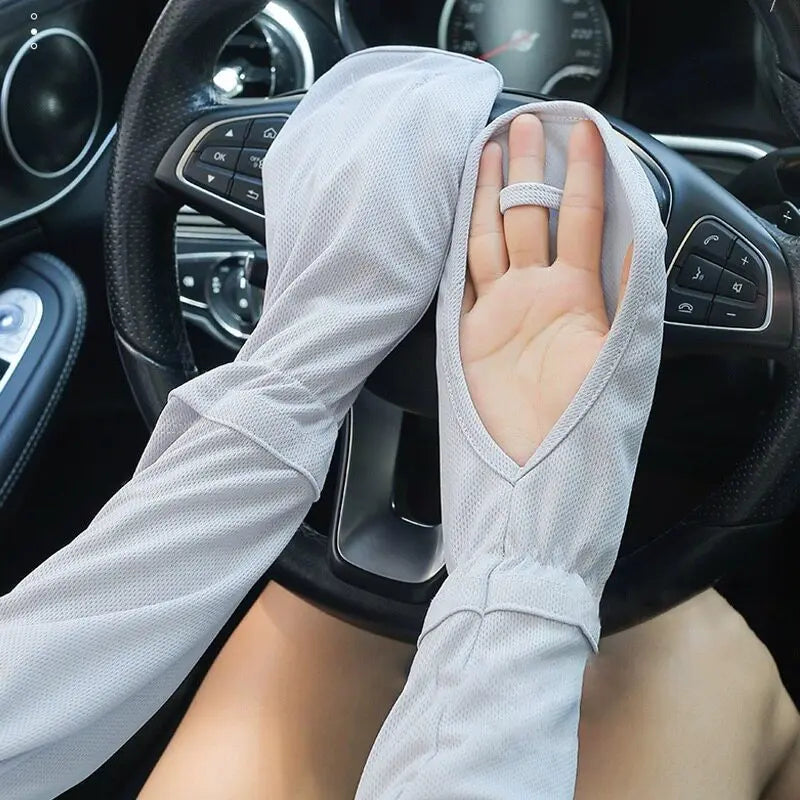 UPF 50+ Mesh Arm Sleeves – Breathable & Sweat-Wicking