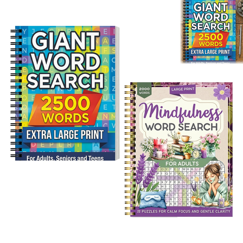 Large Print Word Fill-In Puzzle Book – 120 Pages for Adults