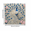 5D Diamond Painting Peacock Kit – Self-Adhesive Wall Art 30×30cm