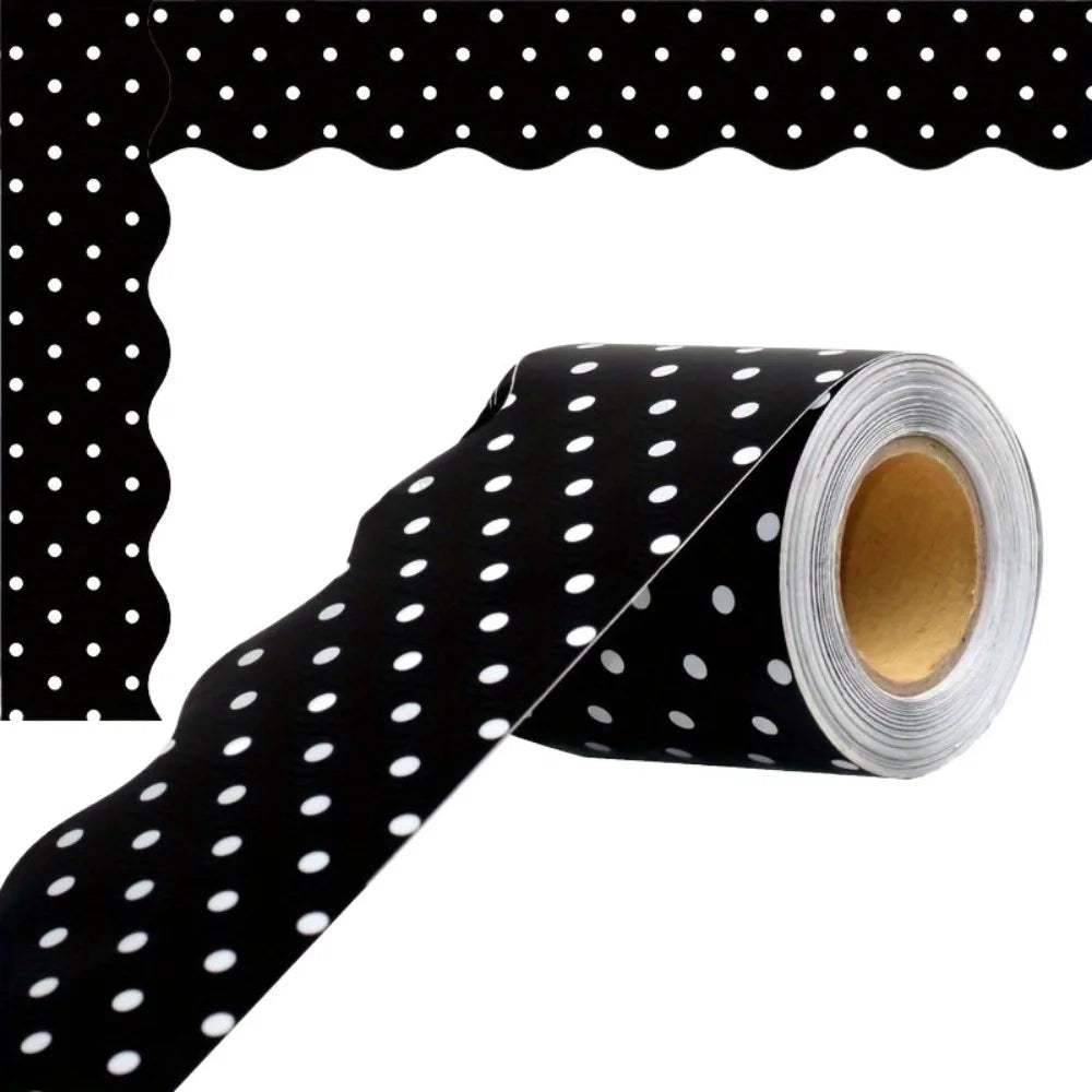Wavy Edge Border Stickers – Bulletin Board & Wall Décor Roll