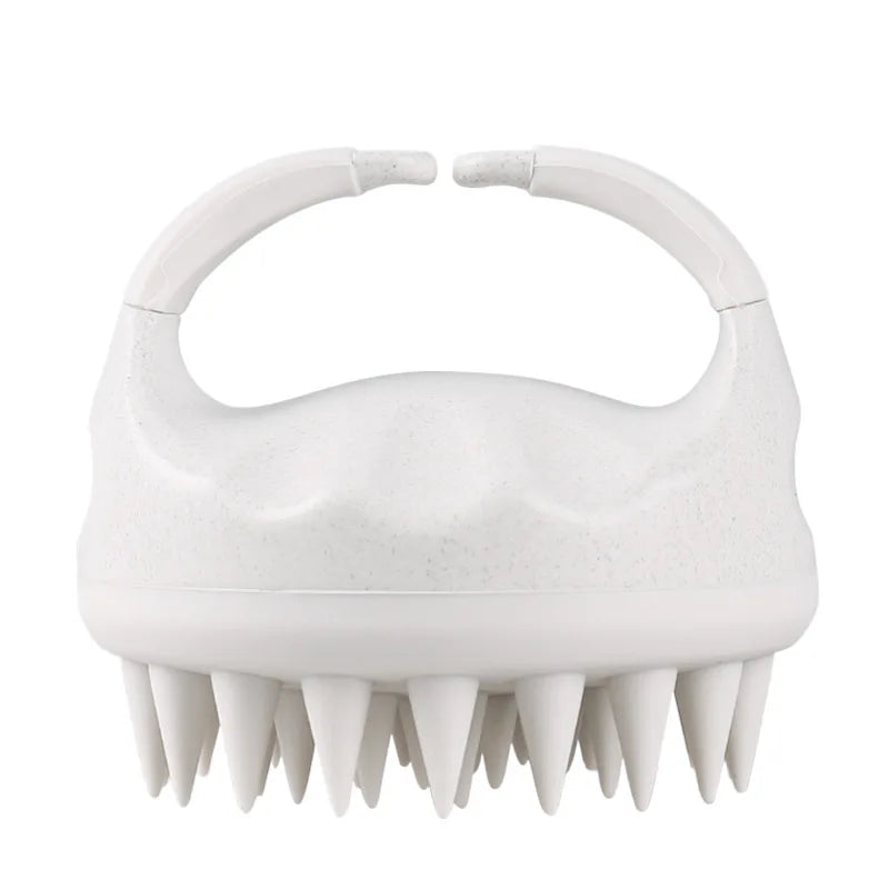Silicone Scalp Massage Shampoo Brush | Eco Wheat Straw