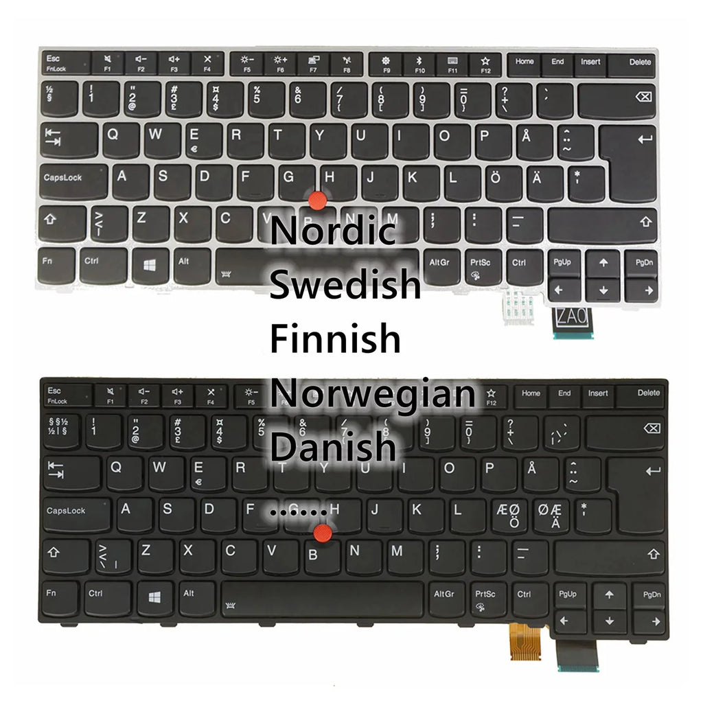 AZUBAY Nordic Backlit Keyboard – ThinkPad T470S T460S 13 Gen 2
