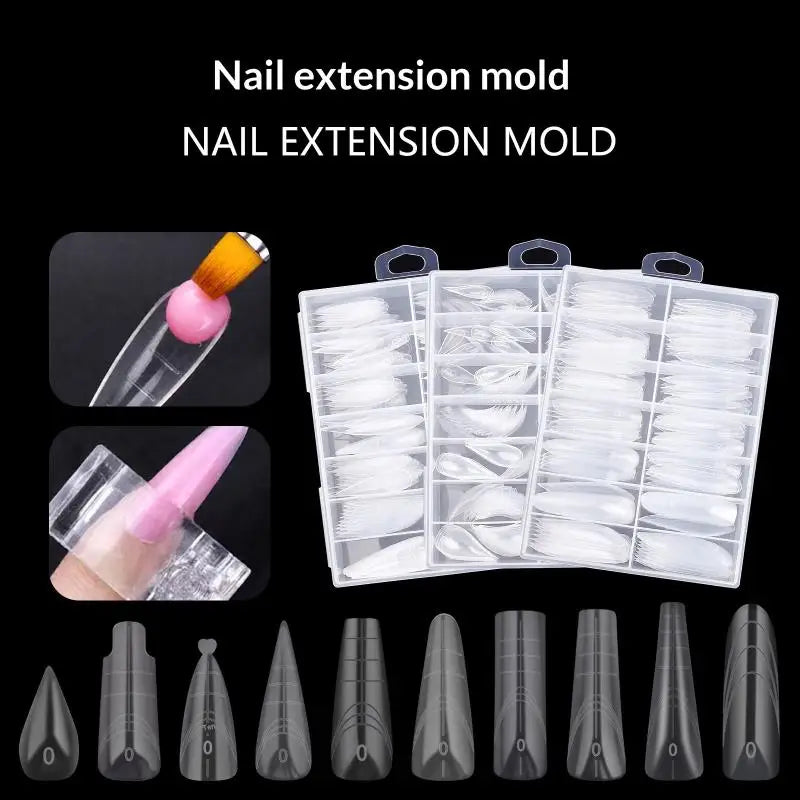 Dual System Nail Extension Forms – 70/140/150 Pcs False Tips