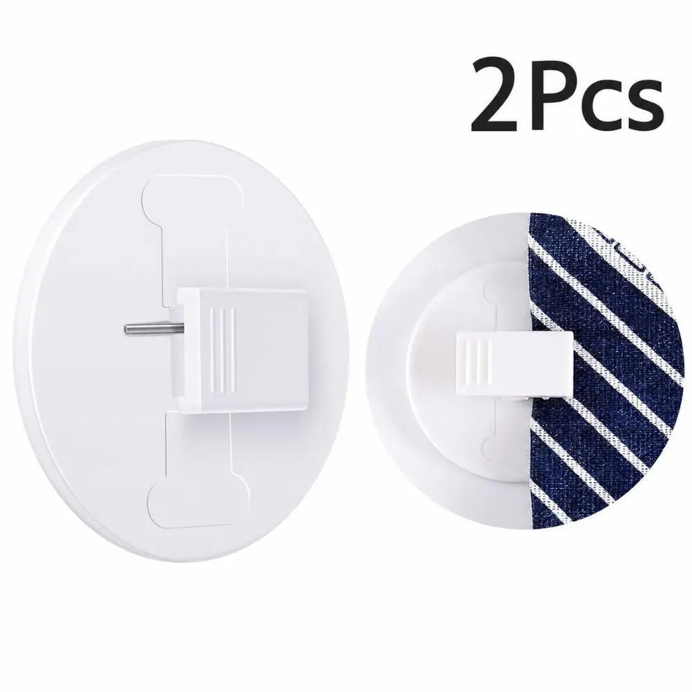 Self-Adhesive Shower Curtain Clips – Non-Slip 2-Pack