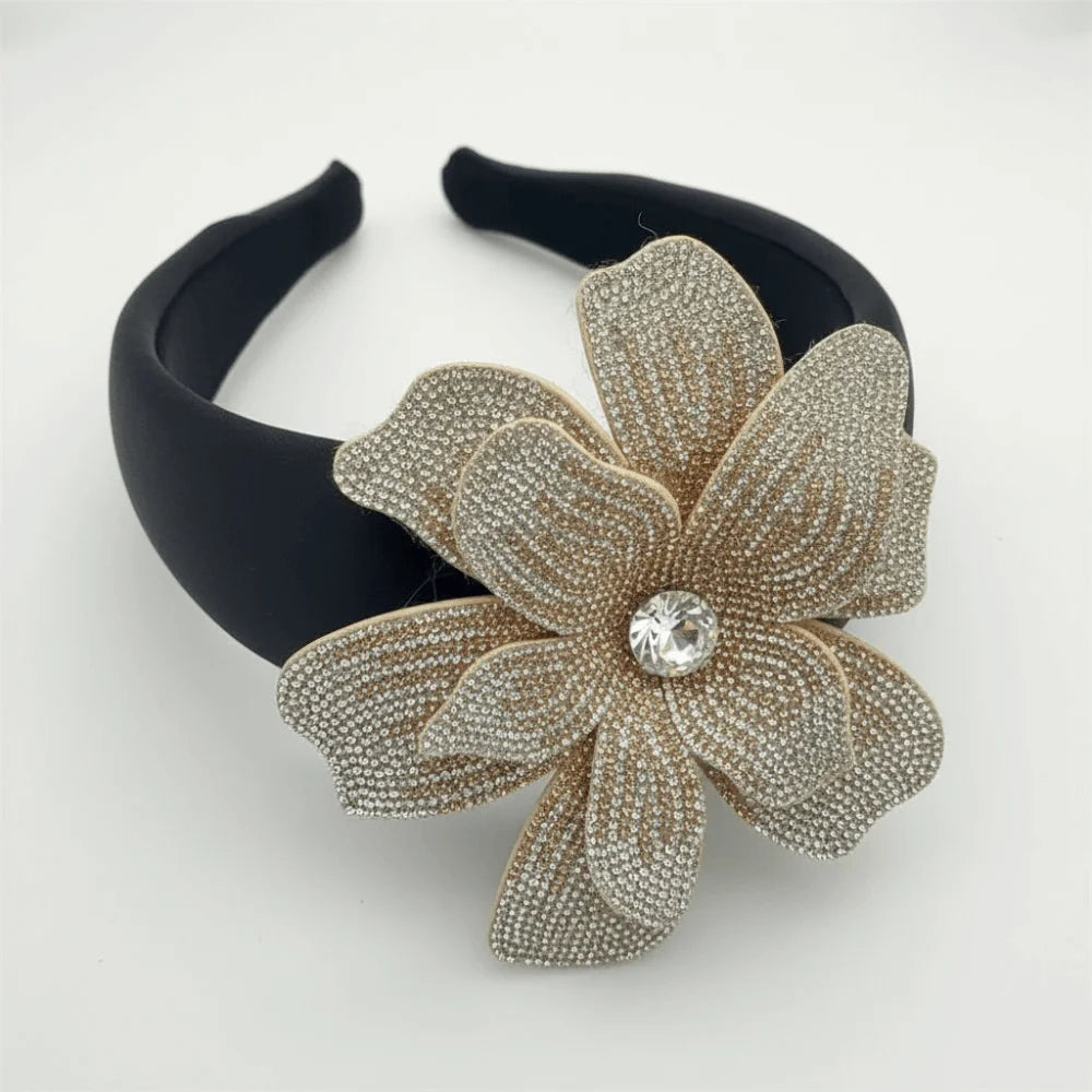 3D Rhinestone Flower Sew-On Applique Patch | DIY Craft