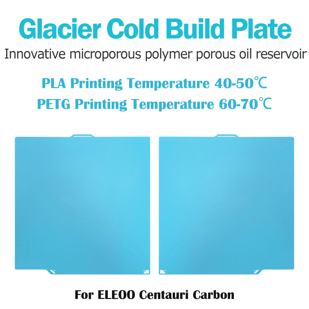 Glacier Cold Plate for Bambu Lab A1 P1 X1 Creality K1 Ender 3