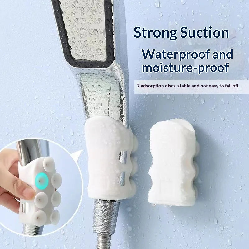 Silicone Suction Cup Shower Head Holder – No-Drill Wall Bracket