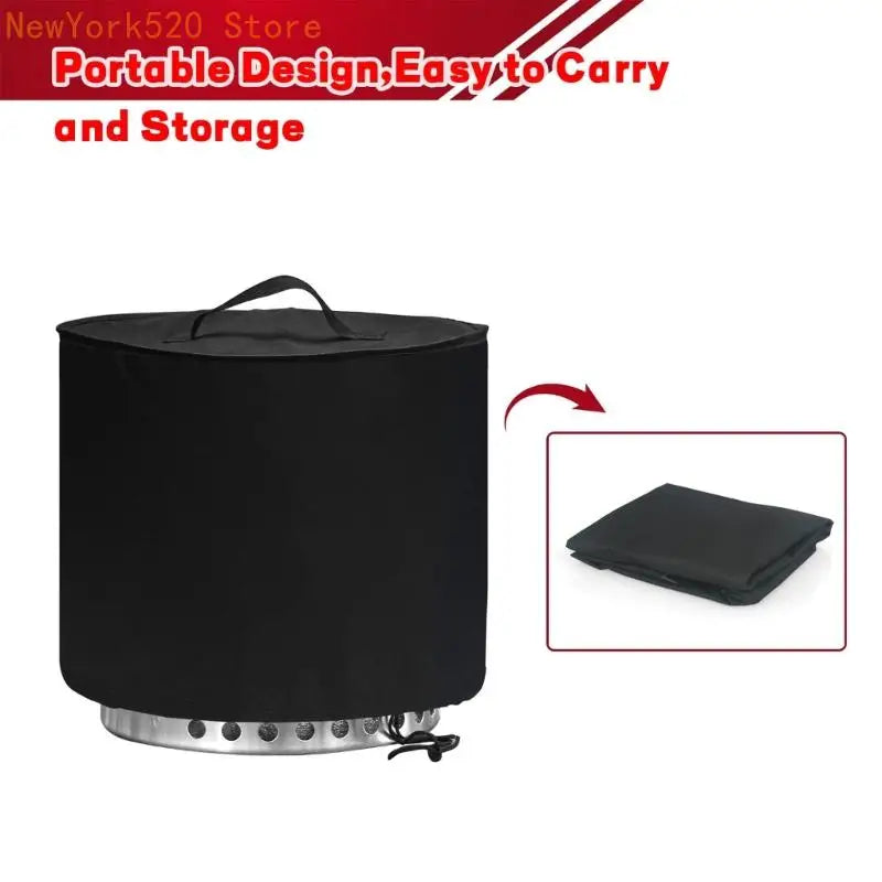 15-Inch Round Waterproof Pit Cover with Adjustable Drawstring