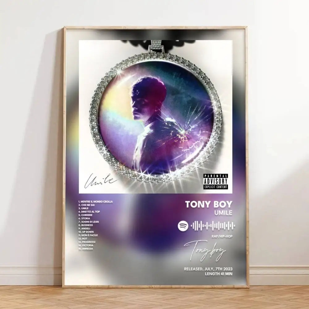 Tony Boy Self-Adhesive Art Poster – Waterproof Wall Sticker