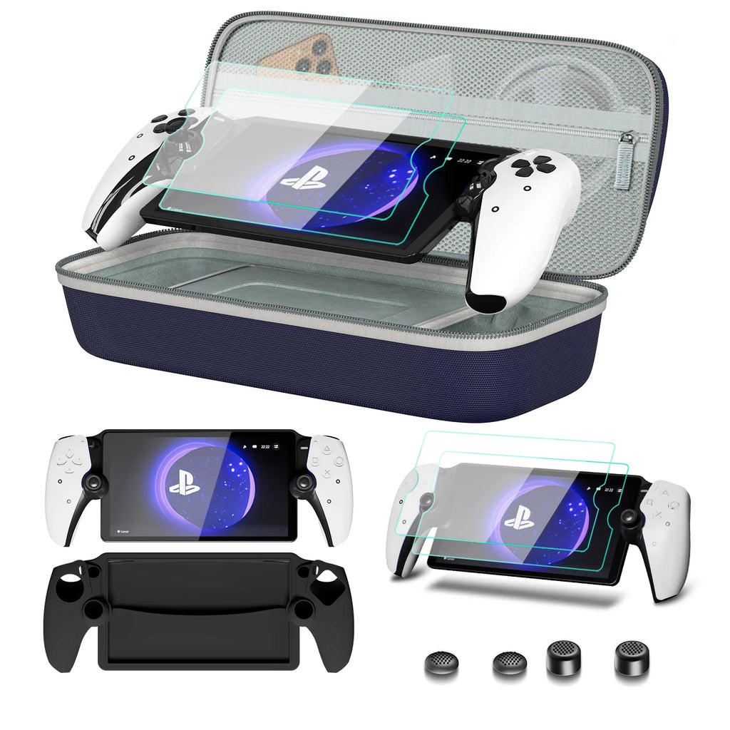 8-in-1 PlayStation Portal Accessories – Case, Cover & Grips