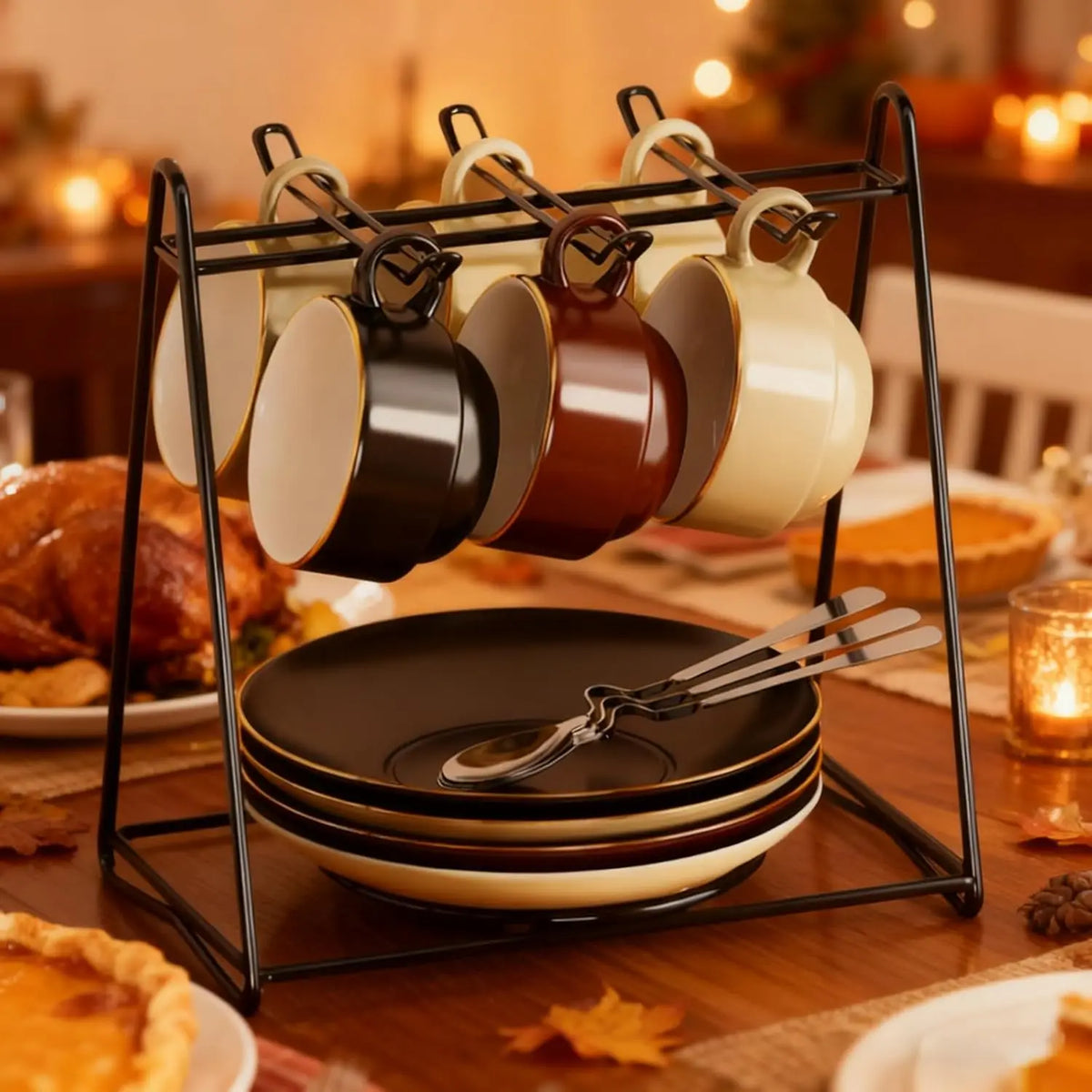 VIBE Metal Cup Holder Saucer Stand – Tea & Espresso Display
