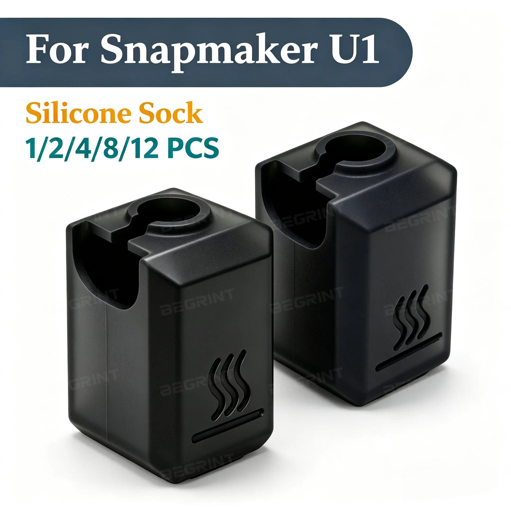 Silicone Hotend Sock for Snapmaker U1 3D Printer | 1–12 Pack