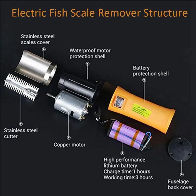 VIBE A01F-2X Cordless Electric Fish Scaler 2-Pack | 56W IP7