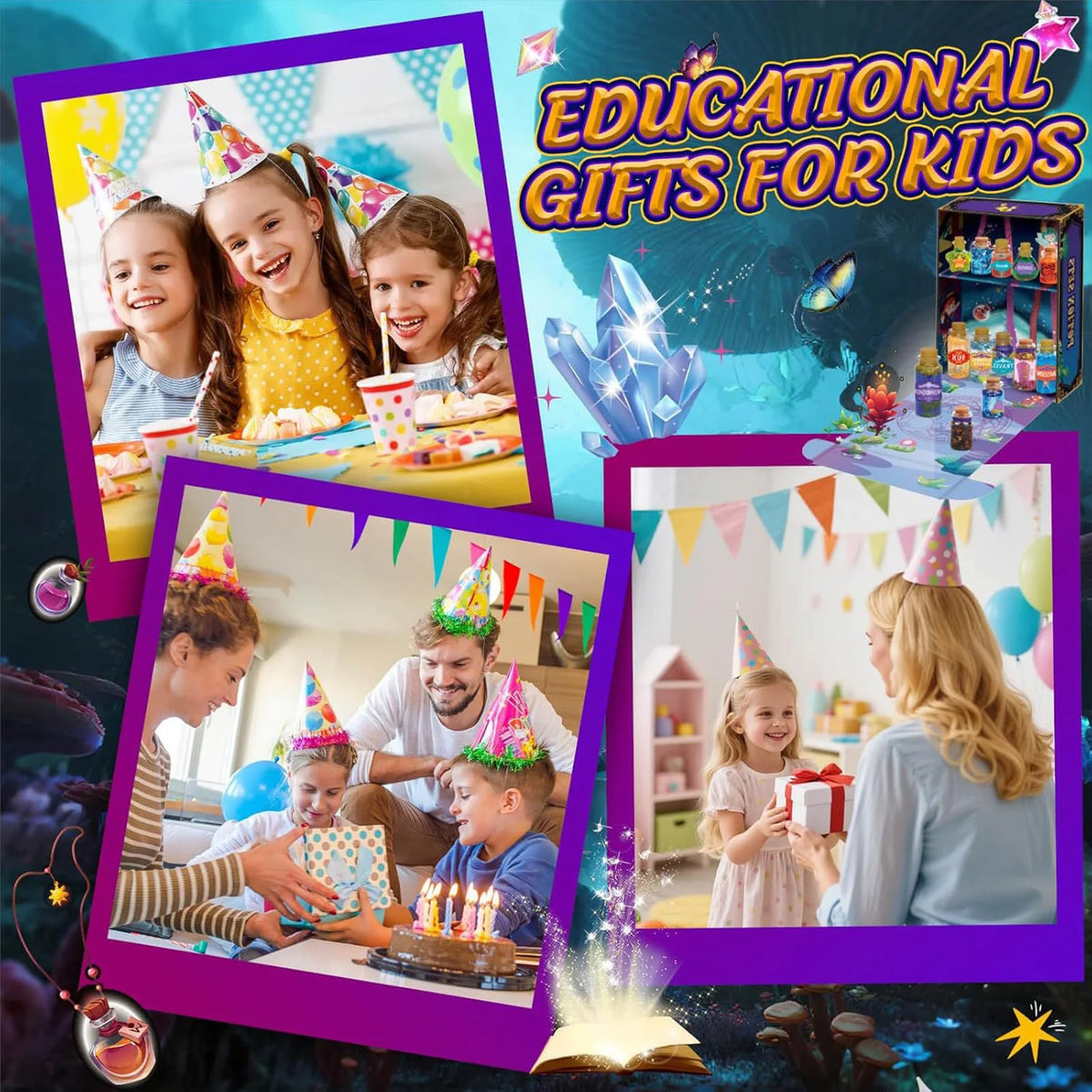 Kids Magic Potion Science Kit – DIY STEM Chemistry Set Ages 7–14