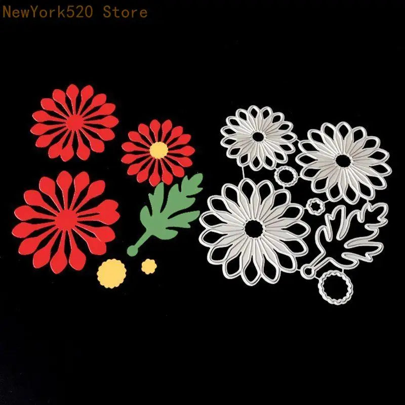 Round Flower Metal Cutting Die Stencil for Scrapbooking & Cards