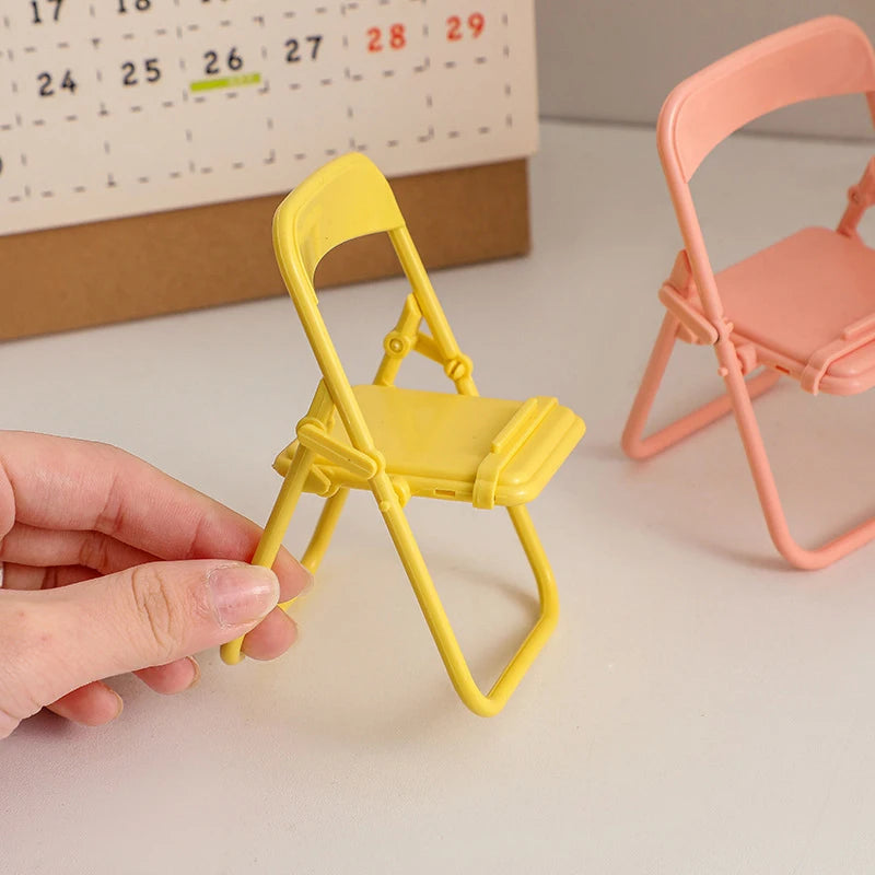 Mini Chair Phone Stand – Cute Portable Desktop Holder