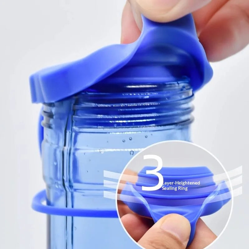 Silicone Gallon Water Bottle Cap – 3-Layer Leakproof Seal