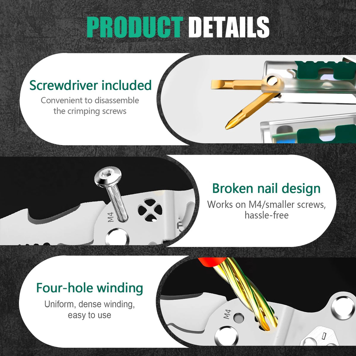 Multifunction Electrician Pliers – Wire Stripper, Crimper & Voltage Tester