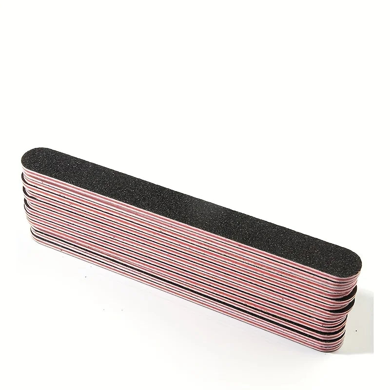Professional Double-Sided Nail File Set 100/180 Grit – 5/10/20 Pcs