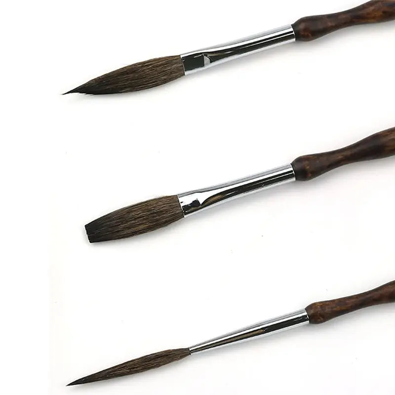 3-Pc Pinstriping Brush Kit – Long Liner, Script & Rigger