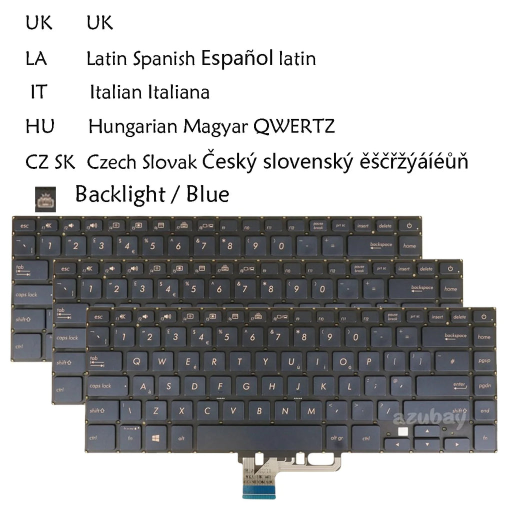 ASUS ZenBook Pro 15 UX550 UX580 Backlit Replacement Keyboard