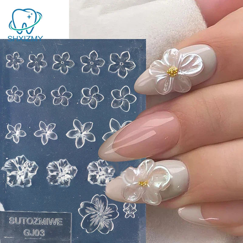 Frangipani Silicone Nail Art Mold – DIY Flower Manicure Template