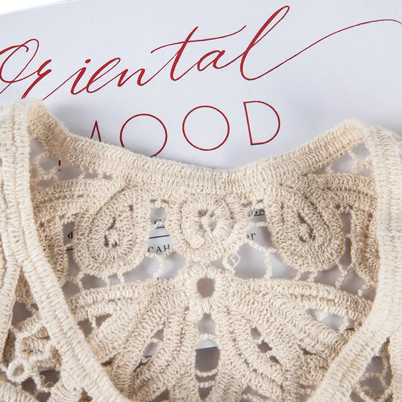 Women's Hollow Crochet Lace Detachable Collar – Floral O-Neck