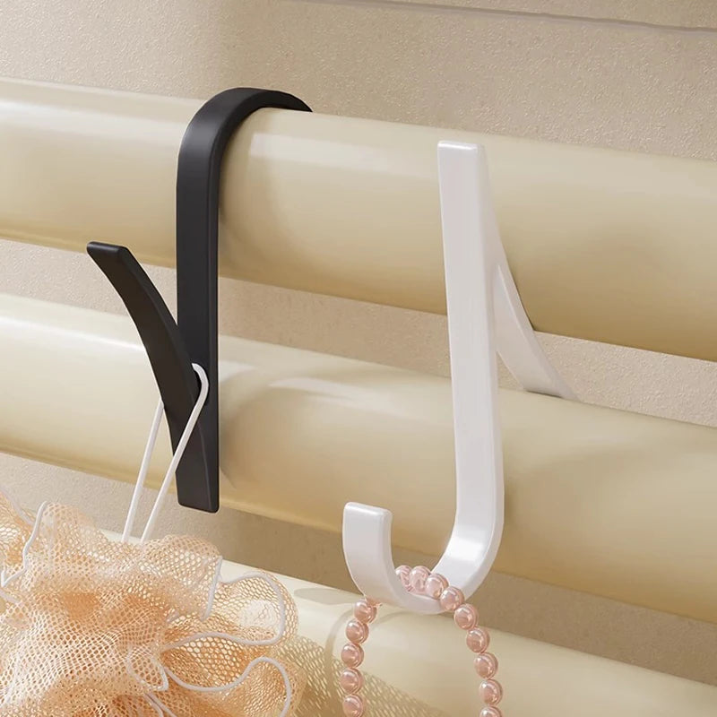 Aluminum Radiator Rail Hooks – Clip-On Towel & Coat Hangers