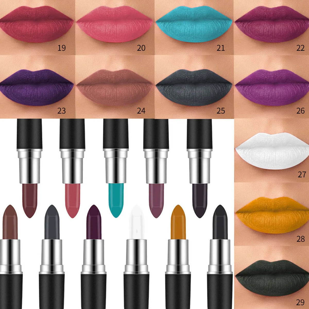 Misscheering 29 Colors Velvety Matte Lipstick – Waterproof