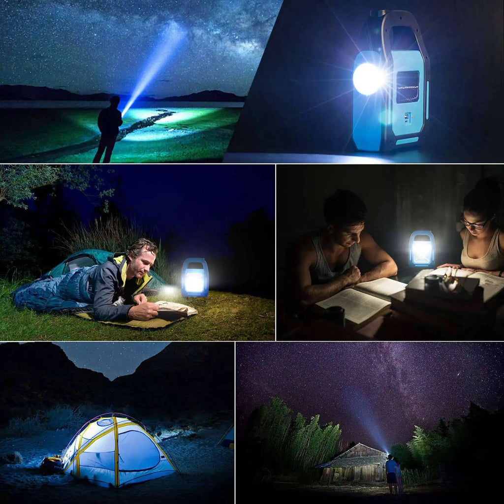 3-in-1 Solar USB COB LED Camping Lantern & Flashlight | VIBE