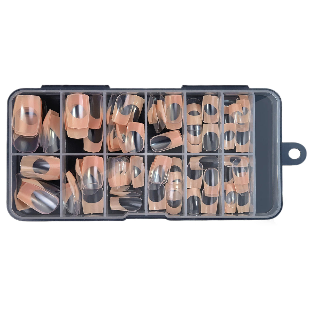 120pcs French Press-On Nails Square Soft Gel Fake Nails Set